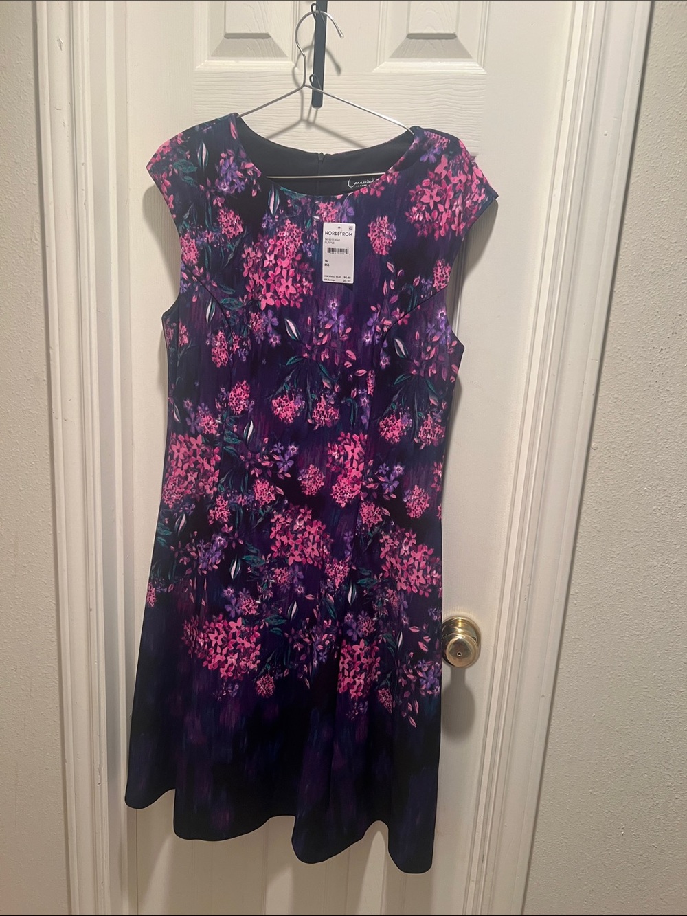 Nordstrom Dress- Purple & Pink size 16